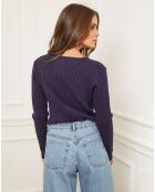 Pull en Cachemire mélangé Marta marine
