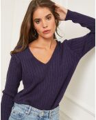 Pull en Cachemire mélangé Marta marine