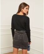 Pull en Cachemire mélangé Marta noir