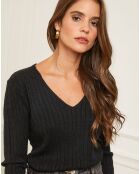 Pull en Cachemire mélangé Marta noir