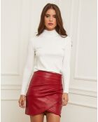 Pull en Cachemire mélangé Olivia blanc