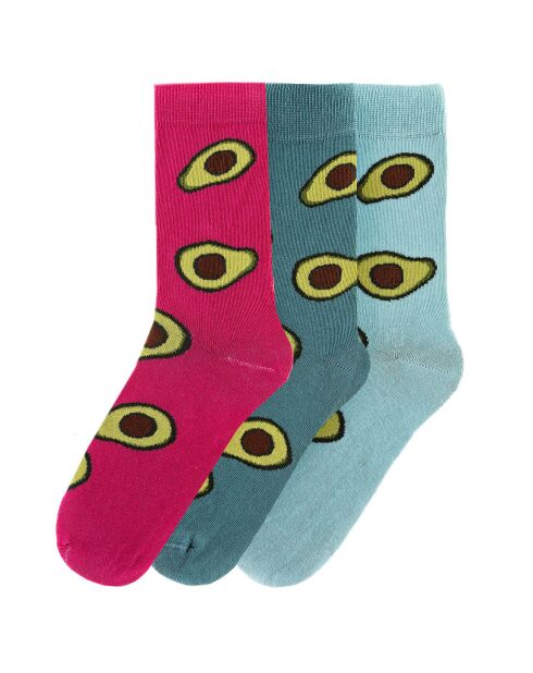 3 Paires de Chaussettes Regular multicolores
