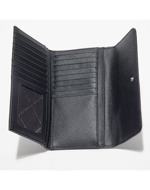 Portefeuille en Cuir large Jet Set Travel  noir - 18.2x9.8 cm