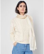 Écharpe Augustin écrue - 50x200 cm