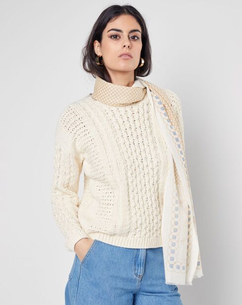 Écharpe Augustin écrue - 50x200 cm