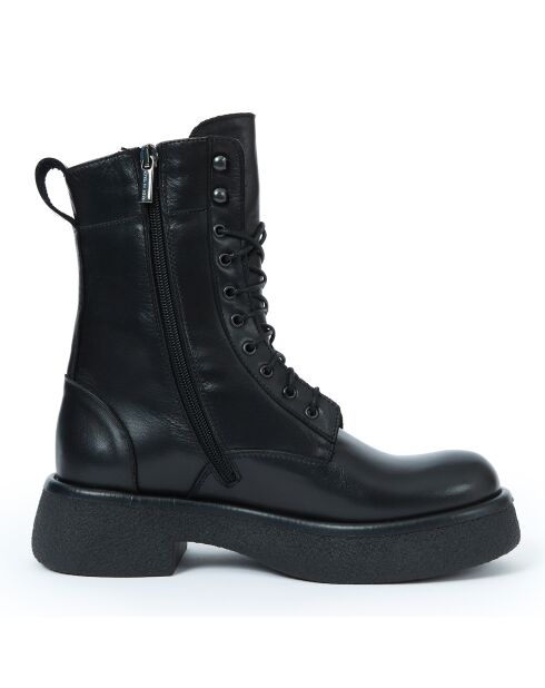 Boots en Cuir Romy noires