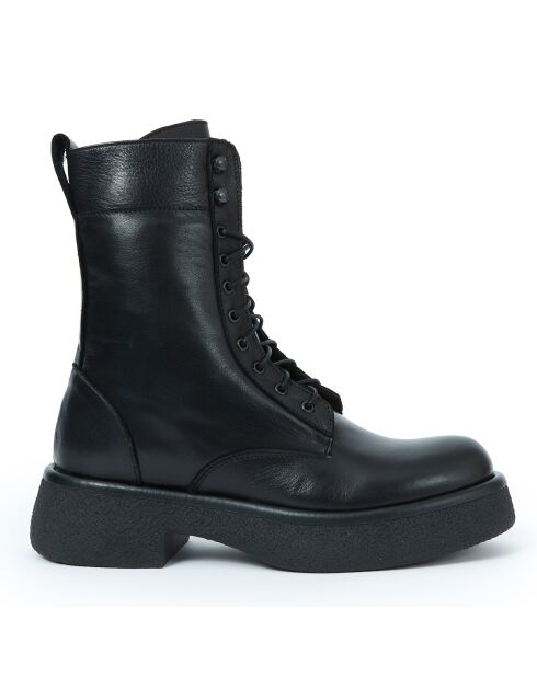 Boots en Cuir Romy noires