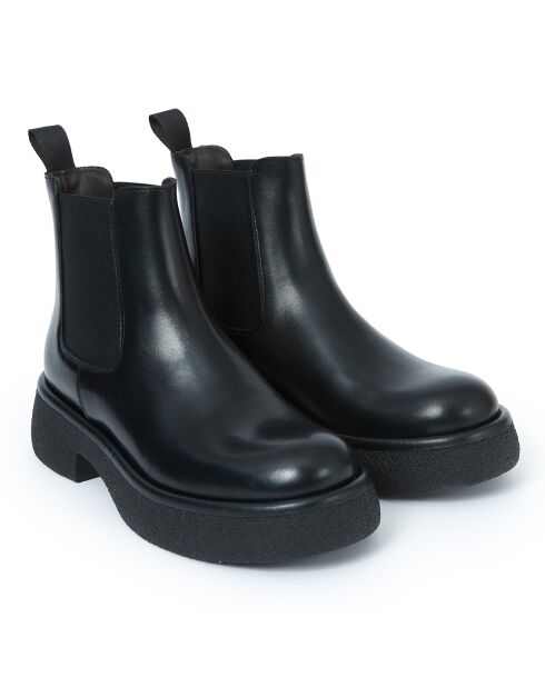 Chelsea boots en Cuir Marina noires