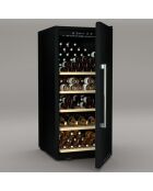 Cave à vin 140 bouteilles pose libre noire - 59.6x70x130.5 cm