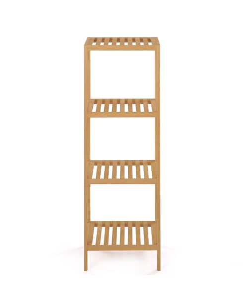 Estante de baño Maya de bambú de 4 niveles, 34 x 32 x 100 cm