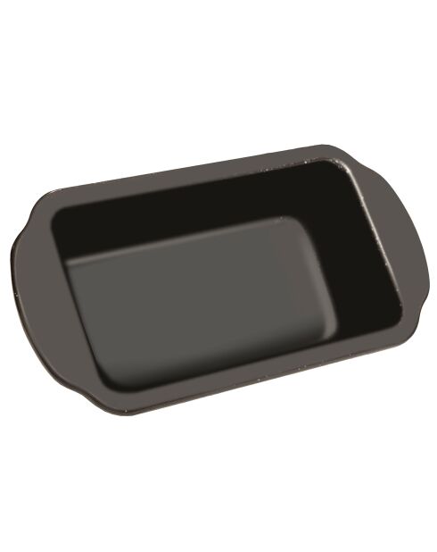 Moule à cake acier revêtu Sucre et Gourmandises anthracite - 23x13x7 cm