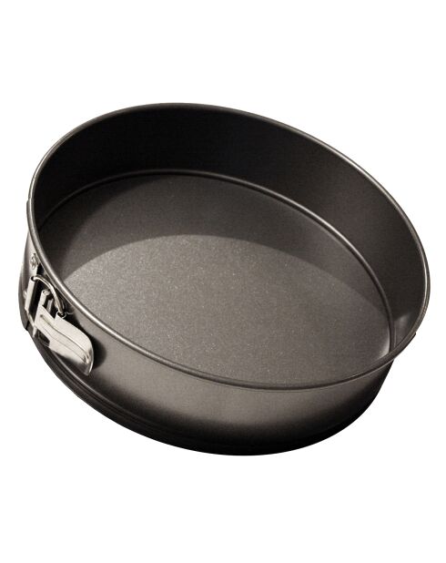 Moule à charnière acier revêtu Sucre et Groumandises anthracite - D.20 cm