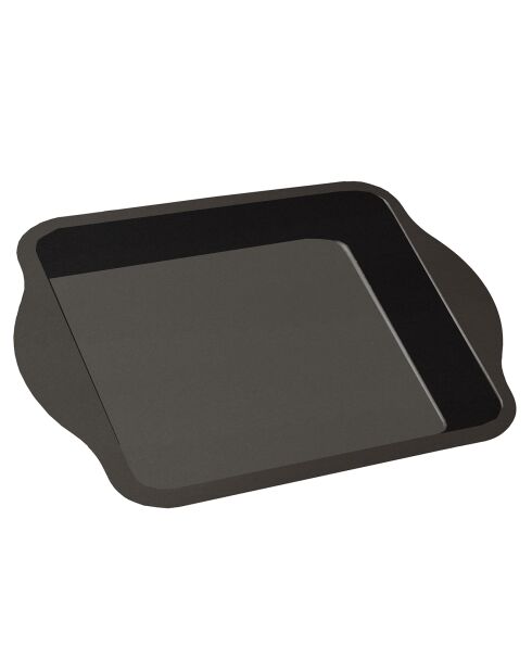Moule rectangulaire acier revêtu Sucre et Gourmandises anthracite - 33x26x6.5 cm