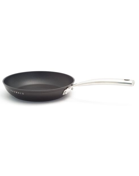 Black Edition schwarze induktionsgeschmiedete Aluminiumpfanne - D.28 cm