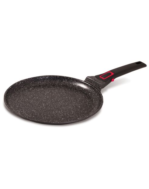 Crêpière fonte aluminium Granit Pro induction noire - D.28 cm