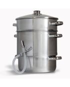 Extracteur de jus inox induction - 28 cm
