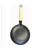 Poêle à frire fonte légère Roc induction noir/bois - D.28 cm
