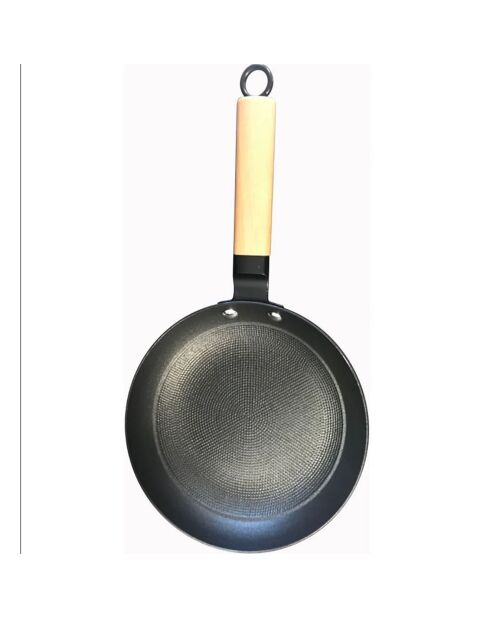 Poêle à frire fonte légère Roc induction noir/bois - D.28 cm