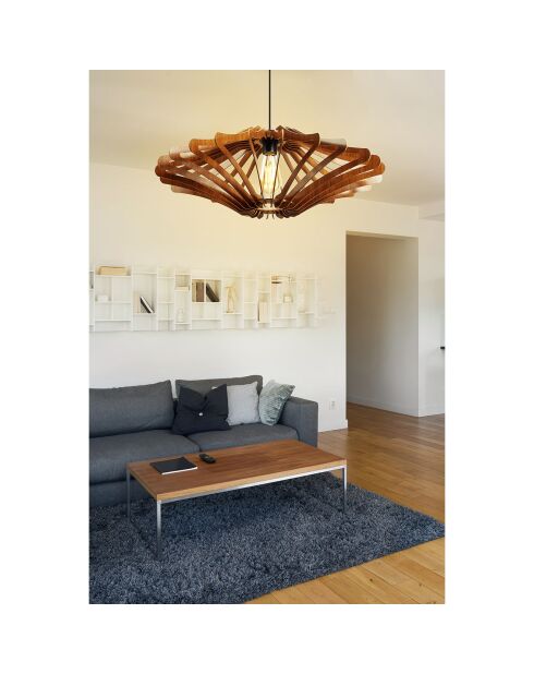 Suspension 168 noyer - 22x59x55 cm