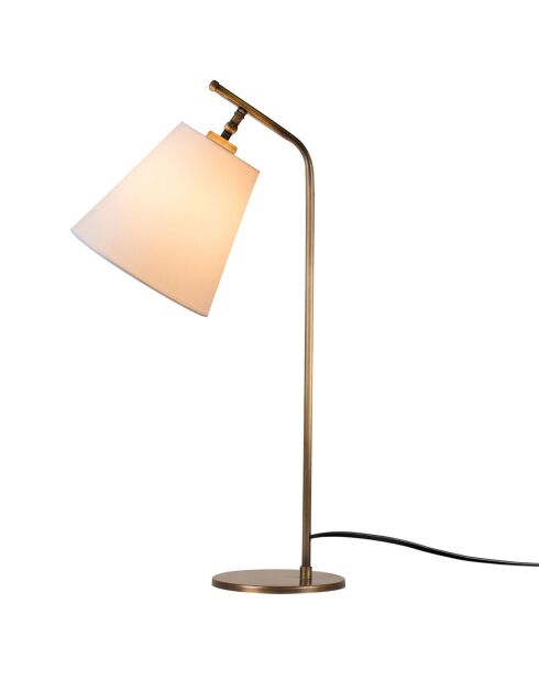 Lampe de table Salihini blanc/vintage - H.67 cm