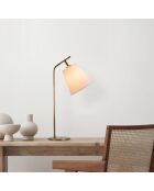 Lampe de table Salihini blanc/vintage - H.67 cm