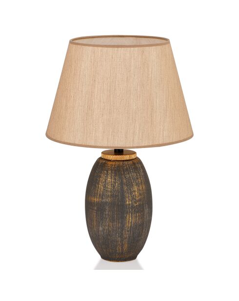 Lampe de table TM169 marron/doré - 30x46x20 cm