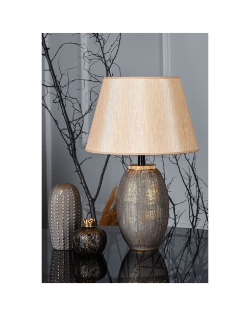 Lampe de table TM169 marron/doré - 30x46x20 cm