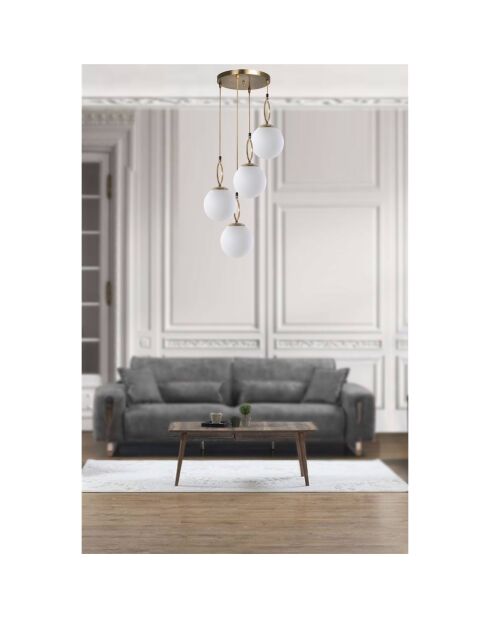 Suspension Morino blanche - 70x30 cm