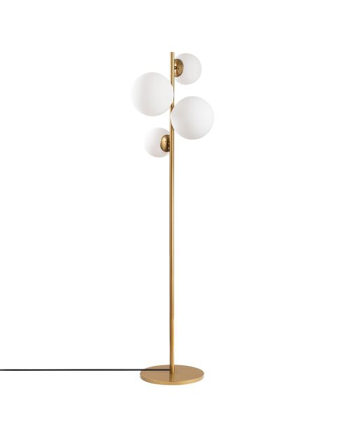 Lampadaire Fazli doré - 33x33x162 cm