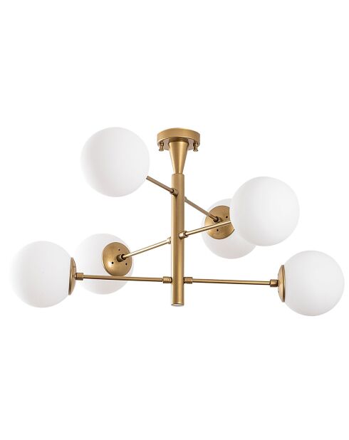 Lustre Arge doré - 75x75x40 cm