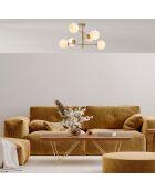 Lustre Arge doré - 75x75x40 cm