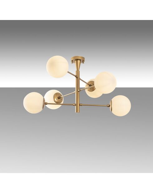 Lustre Arge doré - 75x75x40 cm