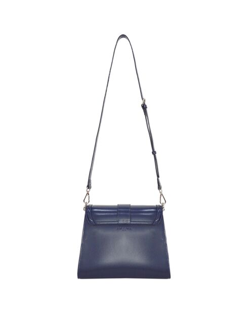 Sac à bandoulière en Cuir Bella marine - 27.5x21x12 cm