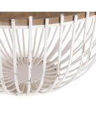 Table basse ronde naturel/blanc - 83x83x46 cm