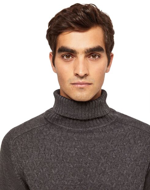 Pull col roulé Kobo anthracite