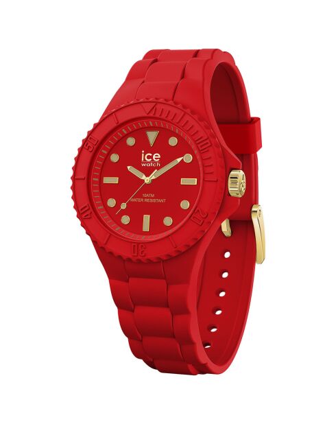 Montre Femme en Silicone Ice Generation Glam Small 3H rouge