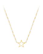 Collier Etoile en Argent doré & Spinelle