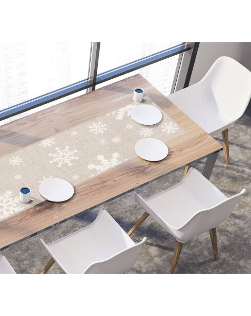 Chemin de table Flocons de neige - 30x150 cm