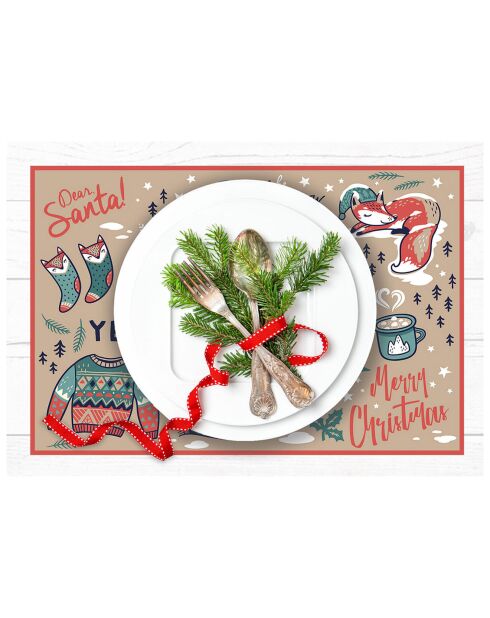 4 Sets Cher Père Noël ! - 30x45 cm