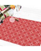 4 Sets Luckiness rouge/blanc - 30x45 cm