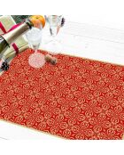 4 Sets Luckiness rouge/doré - 30x45 cm