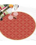 4 Sets Luckiness arrondis doré/blanc - D.40 cm