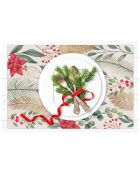 4 Sets de table Fleurs de Noël - 30x45 cm