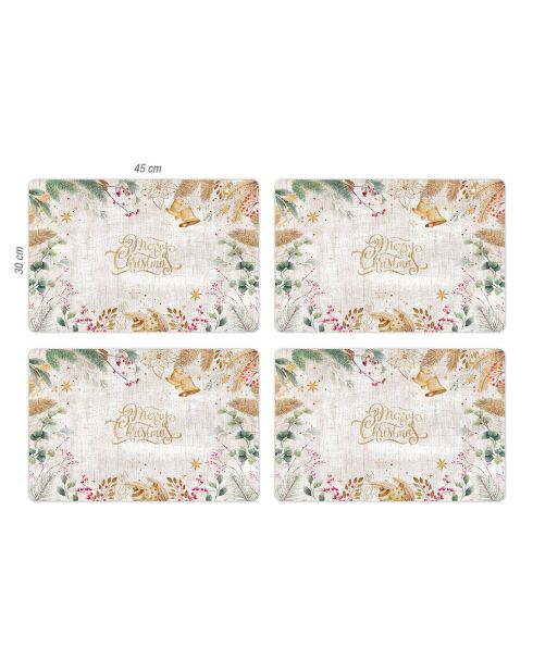 4 Sets de table Noël magique 1 - 30x45 cm
