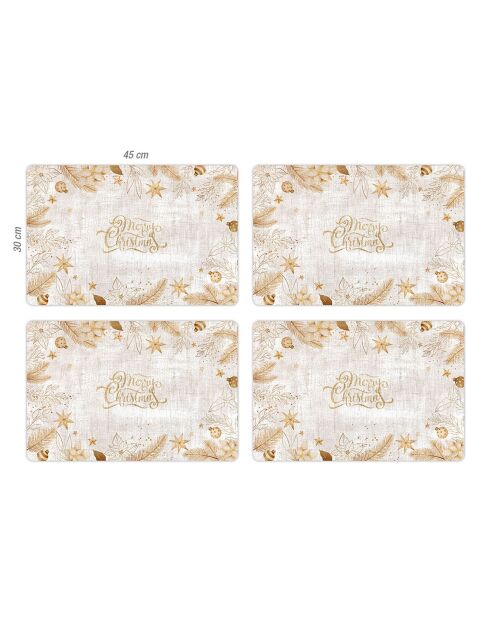4 Sets de table Noël magique 2 - 30x45 cm