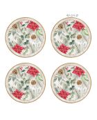 4 Sets de table Poinsettias circulaires - D.40 cm