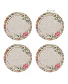 4 Sets de table Couronne de Noël circulaires - D.40 cm