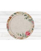 4 Sets de table Couronne de Noël circulaires - D.40 cm