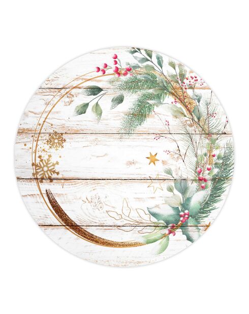 4 Sets de table Bois circulaires - D.40 cm
