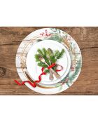 4 Sets de table Bois circulaires - D.40 cm